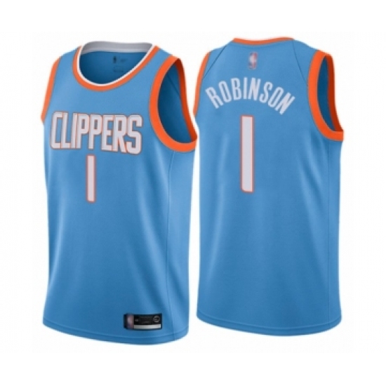 Women's Los Angeles Clippers #1 Jerome Robinson Swingman Blue Basketball Jersey - City Edition
