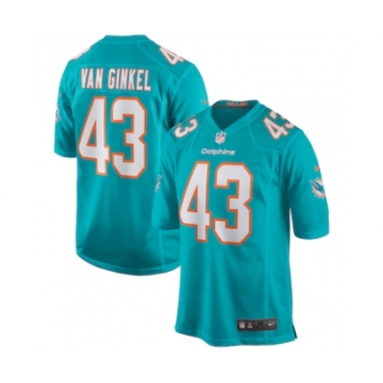 Men's Nike Miami Dolphins #43 Andrew Van Ginkel Green Stitched Football Jersey - Ujersey