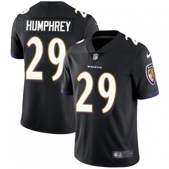 Youth Nike Baltimore Ravens #29 Marlon Humphrey Black Alternate Vapor Untouchable Limited Player NFL Jersey - Ujersey