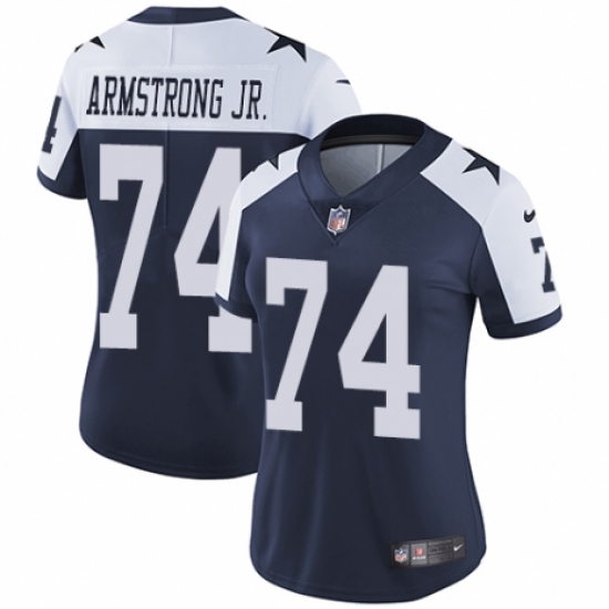 Women's Nike Dallas Cowboys #74 Dorance Armstrong Jr. Navy Blue Throwback Alternate Vapor Untouchable Limited Player NFL Jersey - Ujersey
