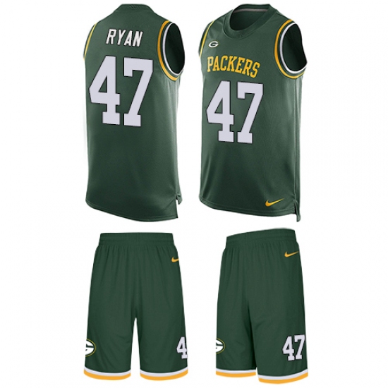 Men's Nike Green Bay Packers #47 Jake Ryan Limited Green Tank Top Suit NFL Jersey - Ujersey