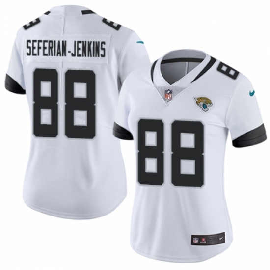 Women's Nike Jacksonville Jaguars #88 Austin Seferian-Jenkins White Vapor Untouchable Elite Player NFL Jersey - Ujersey