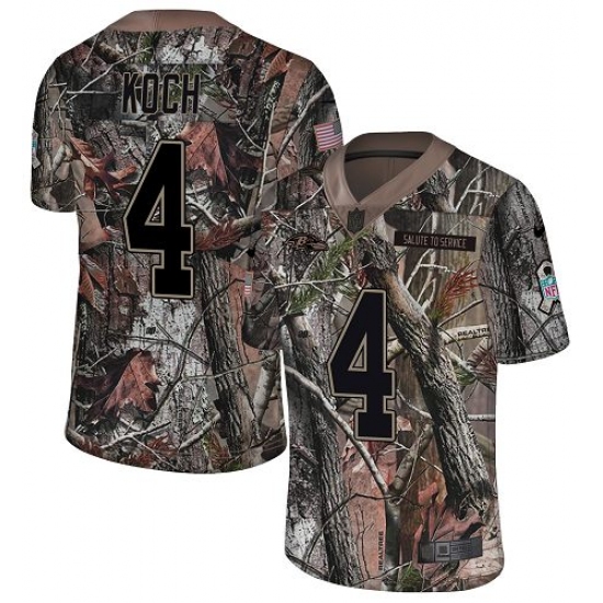 Youth Nike Baltimore Ravens #4 Sam Koch Limited Camo Salute to Service NFL Jersey - Ujersey