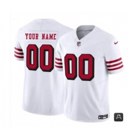 Men's Nike San Francisco 49ers Customized White 2023 F.U.S.E. Vapor Untouchable Alternate Limited Football Stitched Jersey - Ujersey