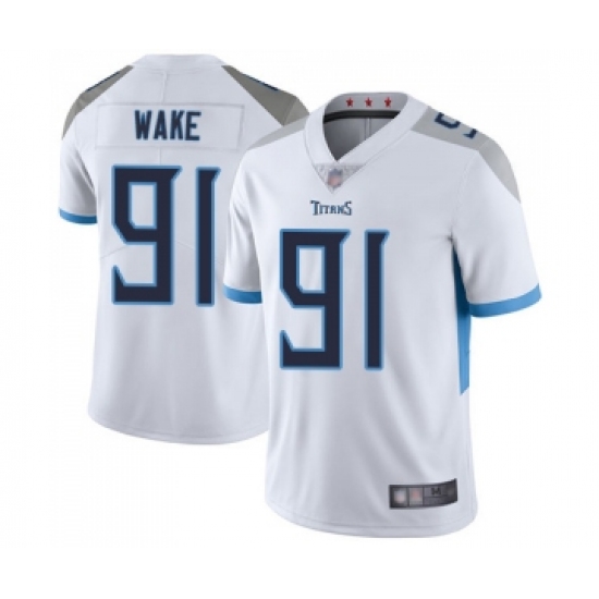 Men's Tennessee Titans #91 Cameron Wake White Vapor Untouchable Limited Player Football Jersey - Ujersey