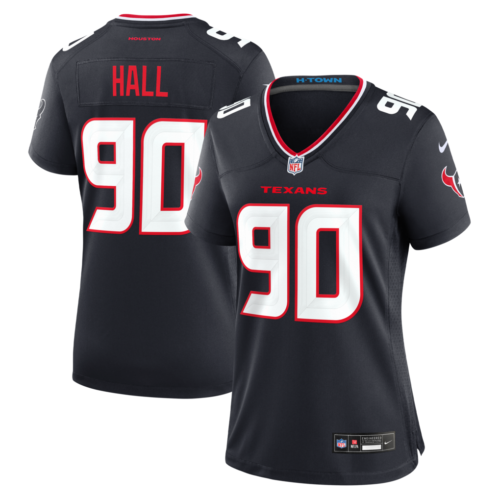 Women's Houston Texans Logan Hall Nike Navy Team Game Jersey - Ujersey NHL