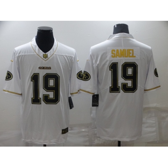 Men's San Francisco 49ers #19 Deebo Samuel Nike White-Gold Limited Player Jersey - Ujersey