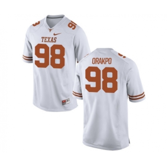 Texas Longhorns 98 Brian Orakpo White Nike College Jersey - Ujersey