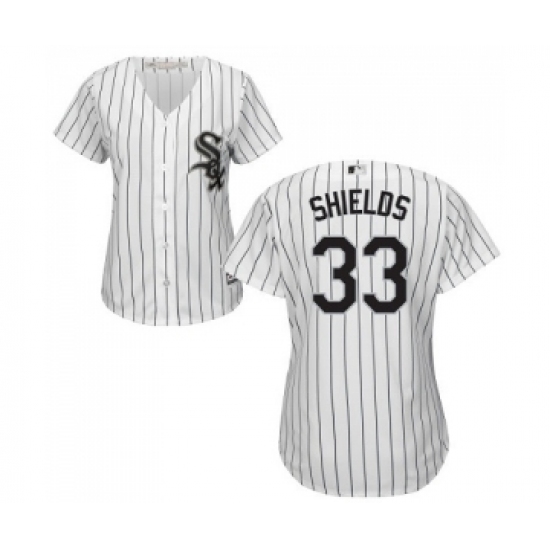 Women's Majestic Chicago White Sox #33 James Shields Replica White Home Cool Base MLB Jerseys - Ujersey
