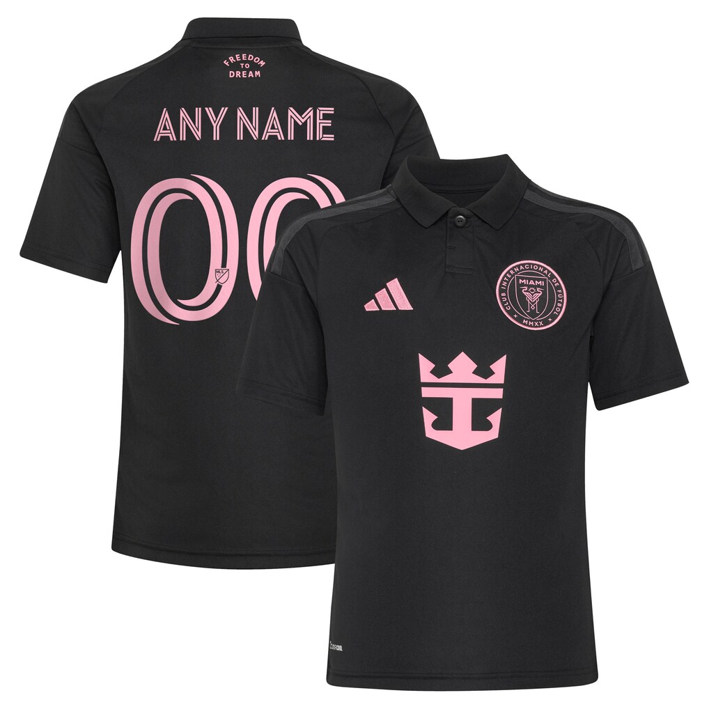 Youth Inter Miami CF adidas Black 2026 Presagio Replica Custom Jersey - Ujersey