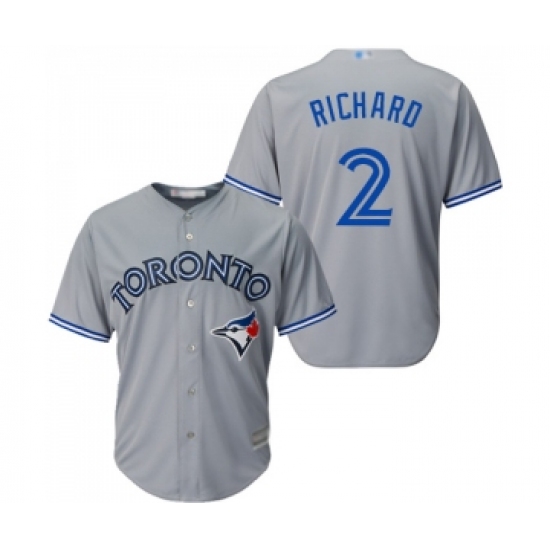 Men's Toronto Blue Jays #2 Clayton Richard Replica Grey Road Baseball Jersey - Ujersey