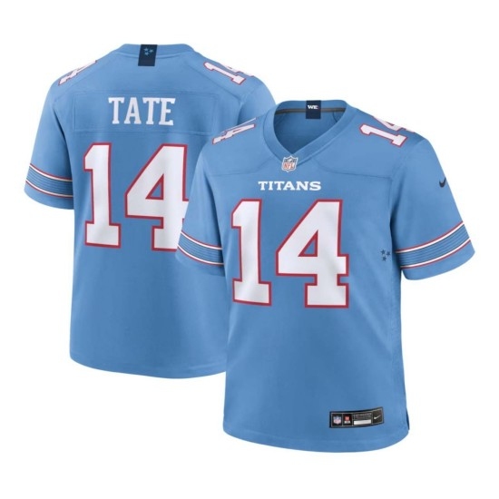 Men's Tennessee Titans #14 Carnell Tate Blue Vapor Limited Stitched jersey - Ujersey