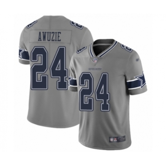 Youth Dallas Cowboys #24 Chidobe Awuzie Limited Gray Inverted Legend Football Jersey - Ujersey