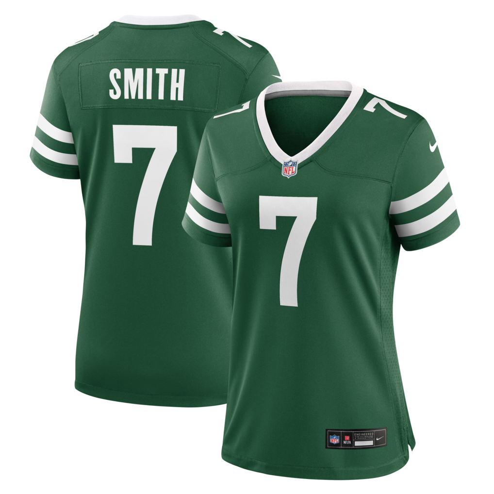 Women's New York Jets Geno Smith Nike Legacy Green Game Jersey