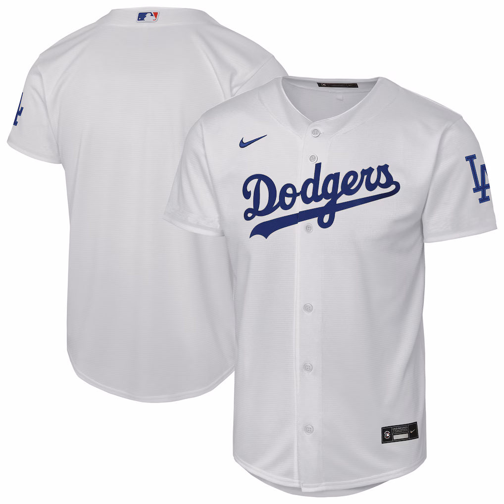 Youth Los Angeles Dodgers Nike White Home Stadium Jersey - SUjersey01