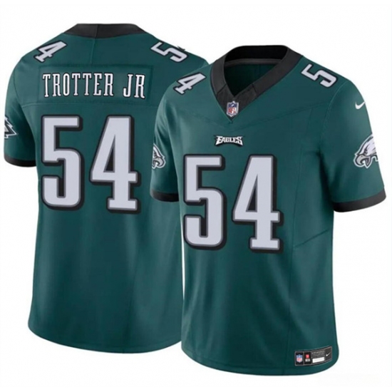 Men's Philadelphia Eagles #54 Jeremiah Trotter Jr Green 2024 Draft F.U.S.E. Vapor Untouchable Limited Football Stitched Jersey - Ujersey