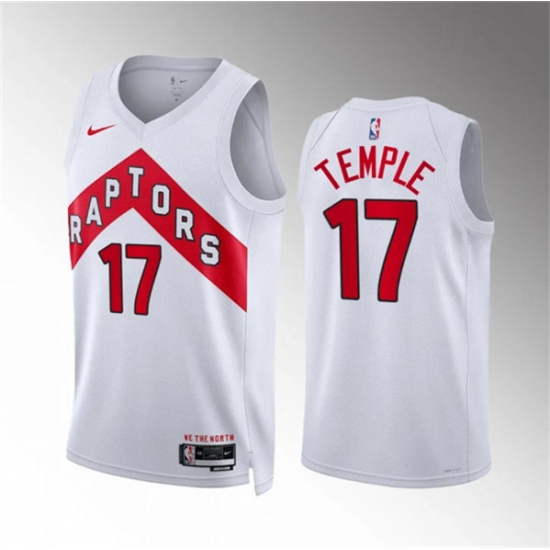 Men's Toronto Raptors #17 Garrett Temple White Association Edition Stitched Basketball Jersey - Ujersey