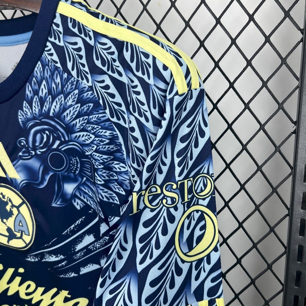 Club America Soccer Jersey Away Long Sleeve Custom Shirt 2025/26 - ujerseystore