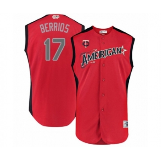 Youth Minnesota Twins #17 Jose Berrios Authentic Red American League 2019 Baseball All-Star Jersey - Ujersey