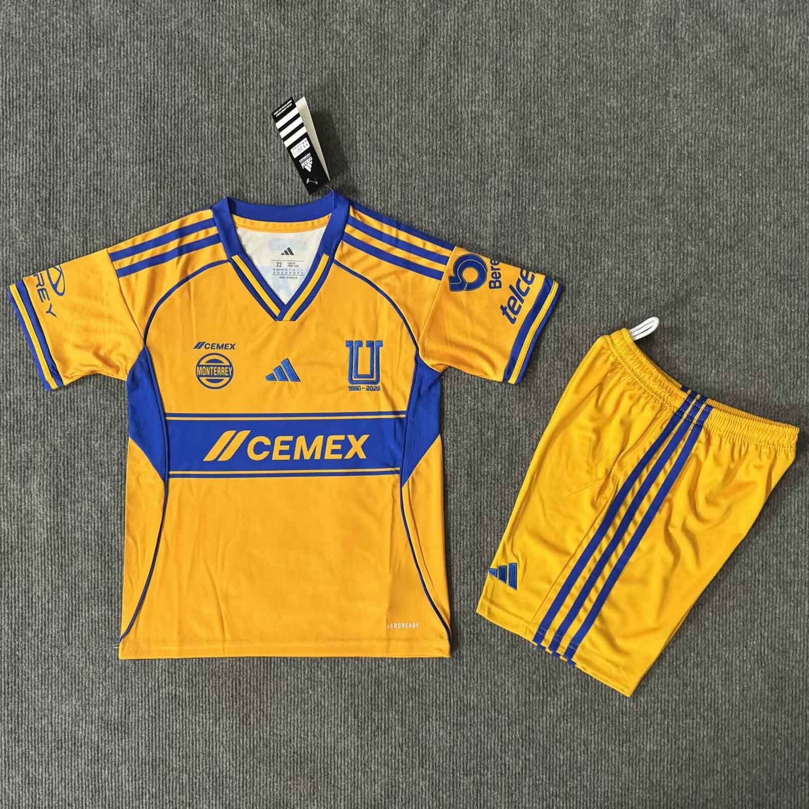 Tigres UANL Soccer Jersey Home Kids Kit Jersey+Shorts 2025/26 - U-jersey
