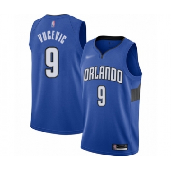 Women's Orlando Magic #9 Nikola Vucevic Swingman Blue Finished Basketball Jersey - Statement Edition - Ujersey