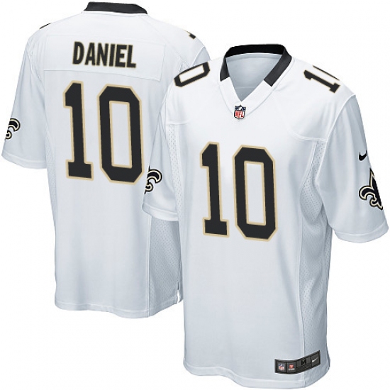 Men's Nike New Orleans Saints #10 Chase Daniel Game White NFL Jersey - Ujersey