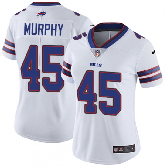 Women's Nike Buffalo Bills #45 Marcus Murphy White Vapor Untouchable Limited Player NFL Jersey - Ujersey