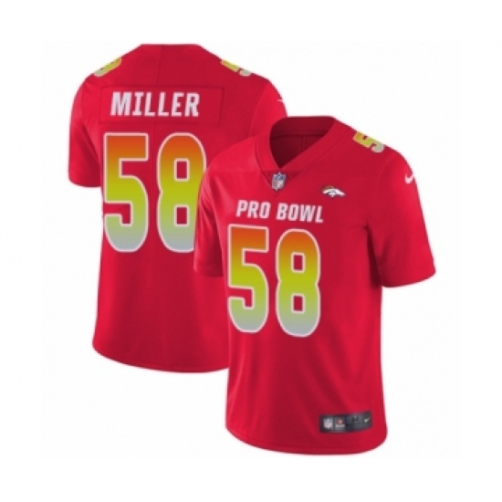 Youth Nike Denver Broncos #58 Von Miller Limited Red AFC 2019 Pro Bowl NFL Jersey - Ujersey