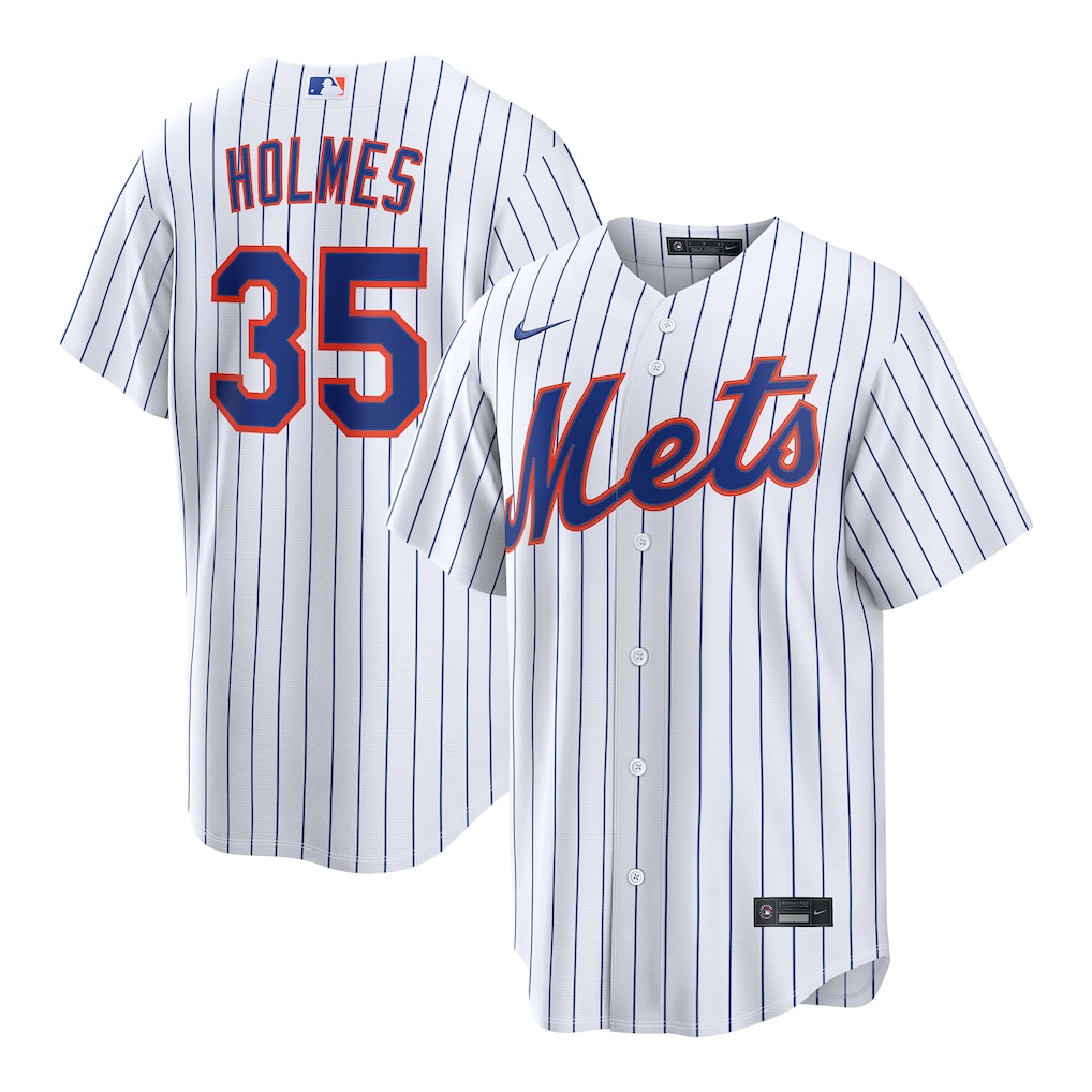 Men's New York Mets Clay Holmes Nike White Home Replica Jersey - Ujersey