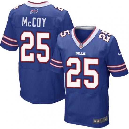 Men's Nike Buffalo Bills #25 LeSean McCoy Elite Royal Blue Team Color NFL Jersey - Ujersey