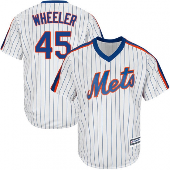 Youth Majestic New York Mets #45 Zack Wheeler Authentic White Alternate Cool Base MLB Jersey - Ujersey