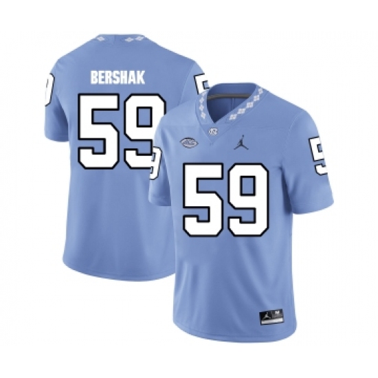 North Carolina Tar Heels 59 Andy Bershak Blue College Football Jersey - Ujersey