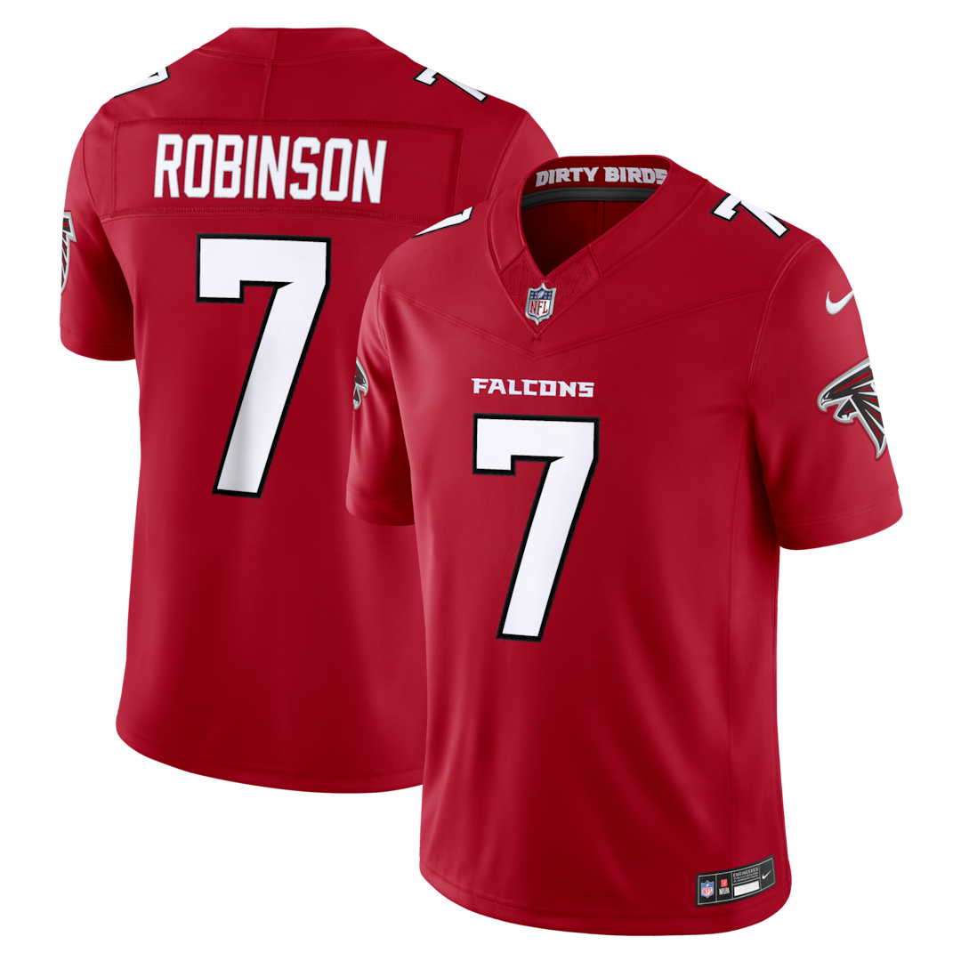 Men's Atlanta Falcons Bijan Robinson Nike Red Team Vapor F.U.S.E. Stitched Limited Jersey