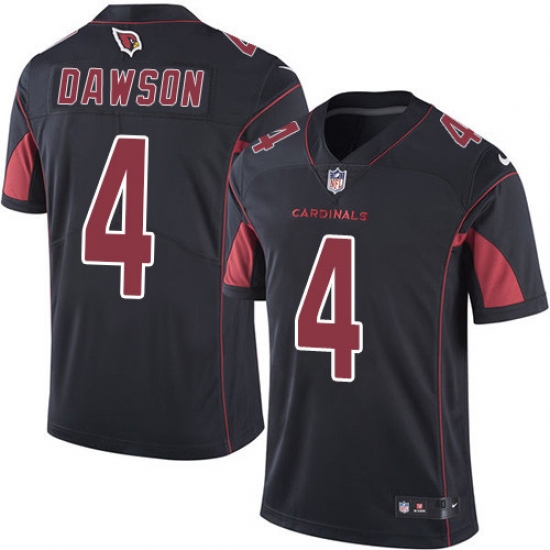 Men's Nike Arizona Cardinals #4 Phil Dawson Elite Black Rush Vapor Untouchable NFL Jersey - Ujersey