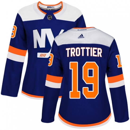 Women's Adidas New York Islanders #19 Bryan Trottier Premier Blue Alternate NHL Jersey - Ujersey