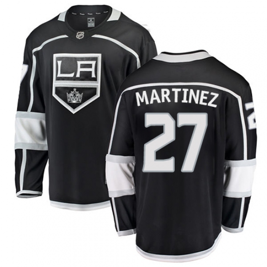Men's Los Angeles Kings #27 Alec Martinez Authentic Black Home Fanatics Branded Breakaway NHL Jersey - Ujersey