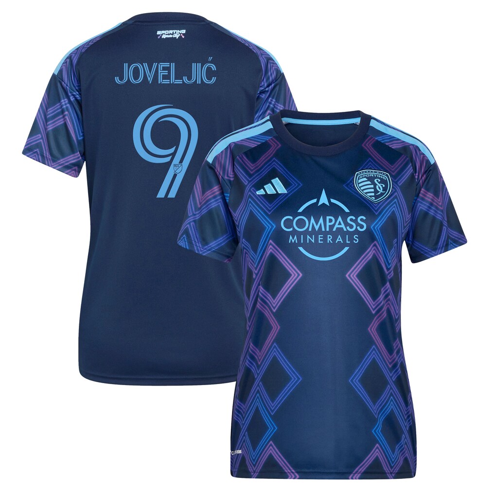 Women's Sporting Kansas City Dejan Joveljic adidas Blue 2026 The 18th & Vine Kit Replica Jersey - Ujersey