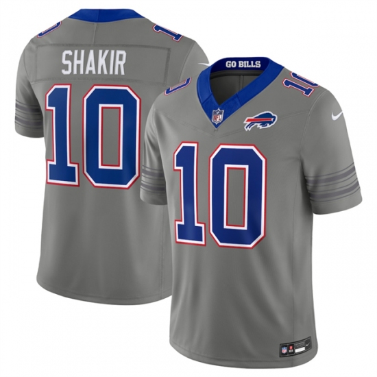 Men's Buffalo Bills #10 Khalil Shakir Gray F.U.S.E. 2026 Nickel City Vapor Football Stitched Jersey - Ujersey