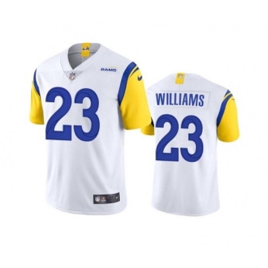 Men's Los Angeles Rams #23 Kyren Williams White Vapor Untouchable Limited Stitched Football Jersey - Ujersey