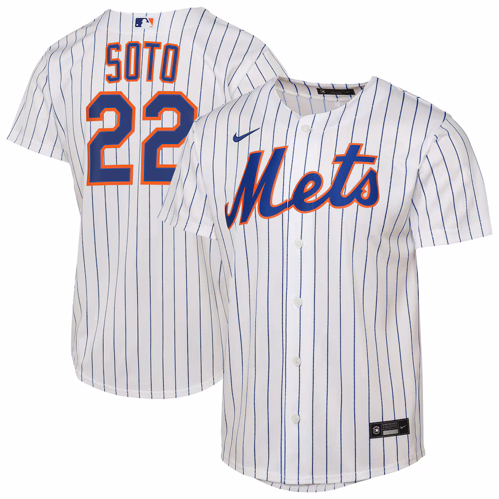 Youth New York Mets Juan Soto Nike White Home Replica Player Jersey - ujerseystore