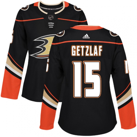 Women's Adidas Anaheim Ducks #15 Ryan Getzlaf Premier Black Home NHL Jersey - Ujersey
