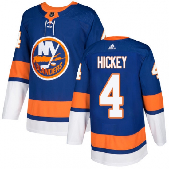 Youth Adidas New York Islanders #4 Thomas Hickey Premier Royal Blue Home NHL Jersey - Ujersey