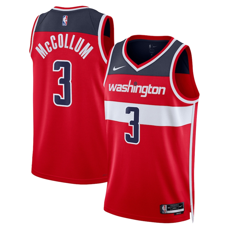 Unisex Washington Wizards CJ McCollum Nike Red Swingman Player Jersey - Icon Edition - Ujersey
