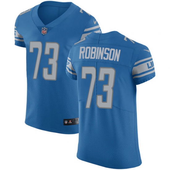 Men's Nike Detroit Lions #73 Greg Robinson Light Blue Team Color Vapor Untouchable Elite Player NFL Jersey - Ujersey