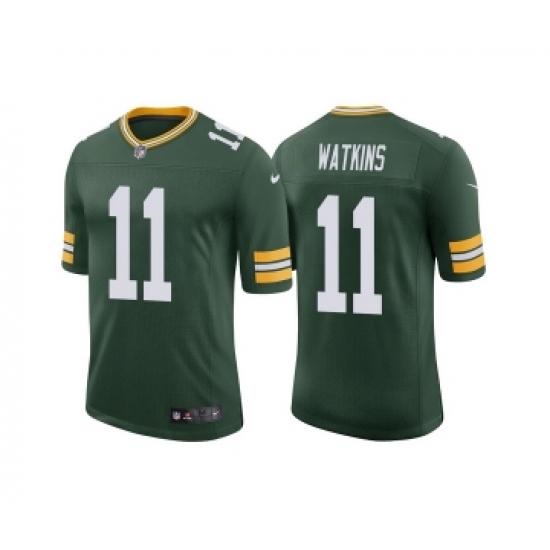 Men's Green Bay Packers #11 Sammy Watkins Green Stitched Football Jersey - Ujersey