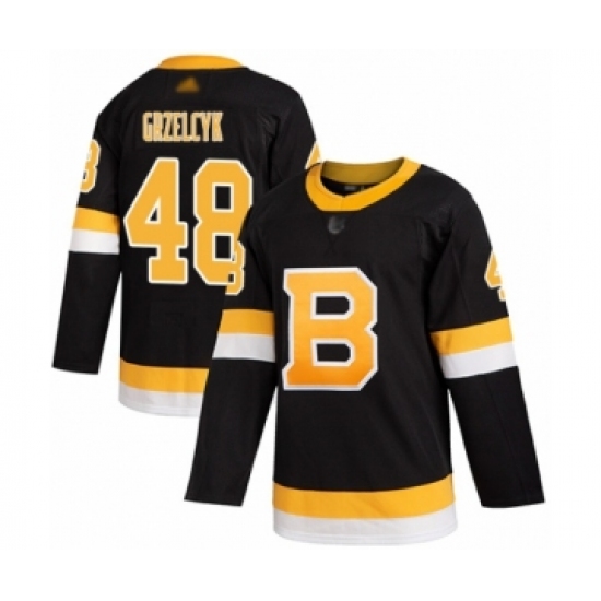 Youth Boston Bruins #48 Matt Grzelcyk Authentic Black Alternate Hockey Jersey - Ujersey