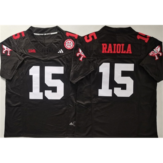 Men's Nebraska Cornhuskers #15 Dylan Raiola Black F.U.S.E. With Vapor Limited Stitched Jersey