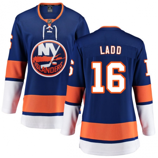 Women's New York Islanders #16 Andrew Ladd Fanatics Branded Royal Blue Home Breakaway NHL Jersey - Ujersey