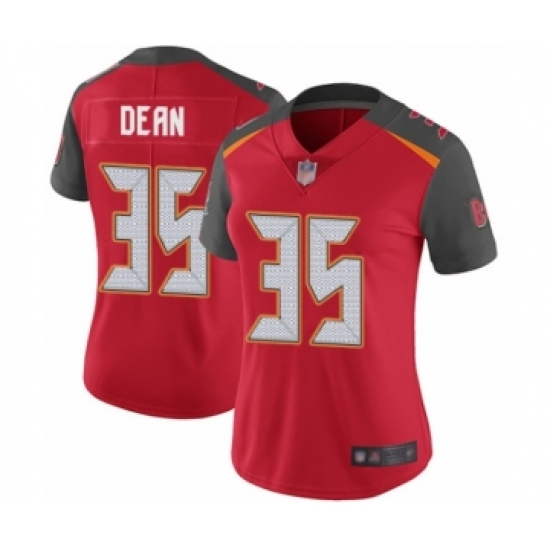 Women's Tampa Bay Buccaneers #35 Jamel Dean Red Team Color Vapor Untouchable Limited Player Football Jersey - Ujersey