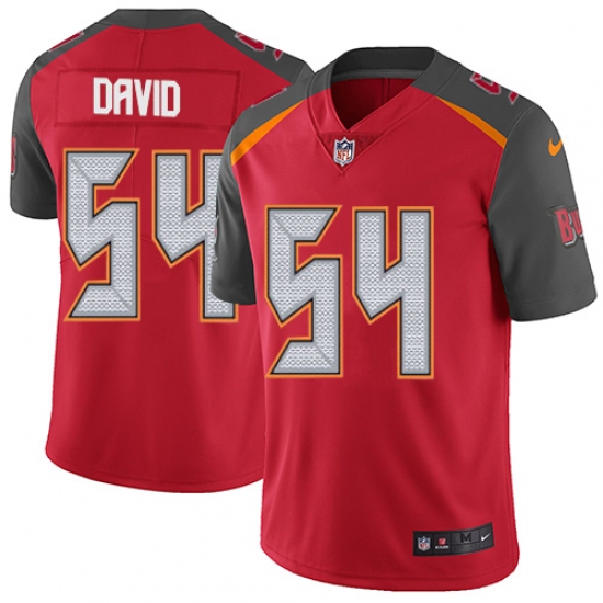 Youth Nike Tampa Bay Buccaneers #54 Lavonte David Elite Red Team Color NFL Jersey - Ujersey